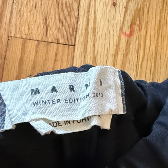 Marni sz 42 or US 6 wool blend Black Pants great pre owned cond - Picture 2 of 6